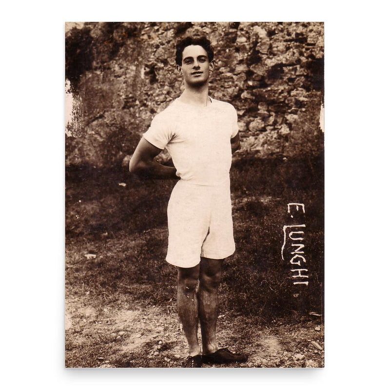 Emilio Lunghi poster print, in size 18x24 inches.