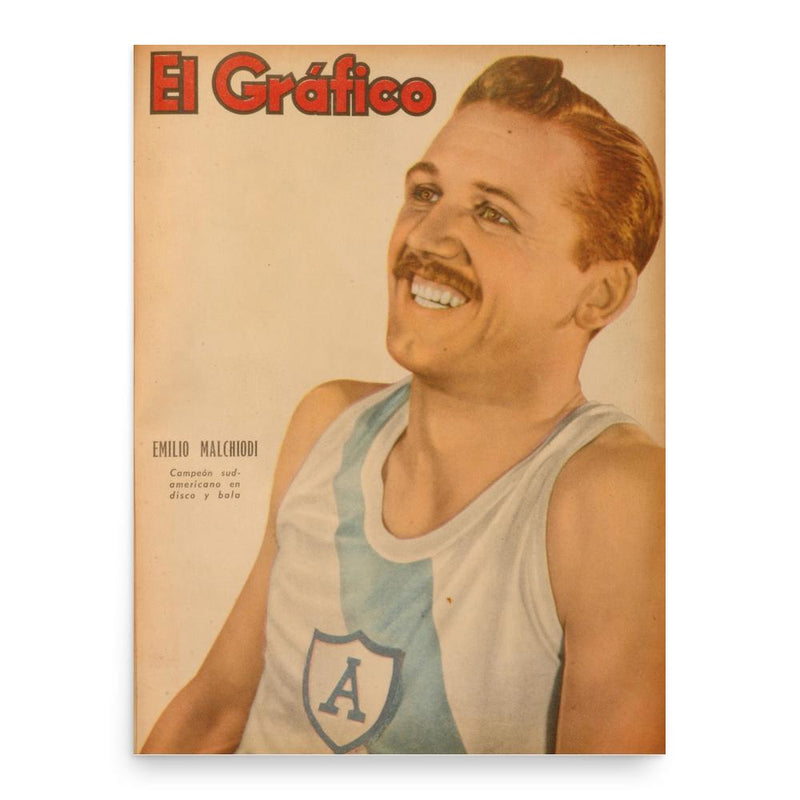 Emilio Malchiodi poster print, in size 18x24 inches.