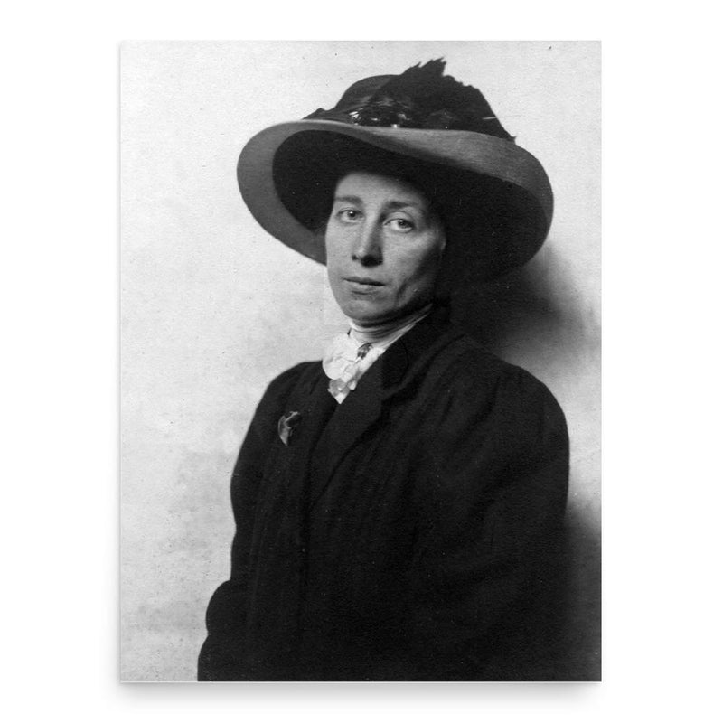 Emily Clayton Bishop poster print, in size 18x24 inches.