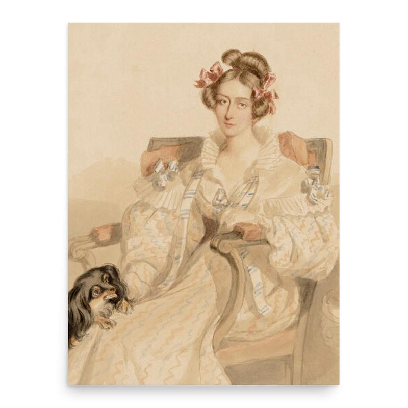 Emily Eden poster print, in size 18x24 inches.