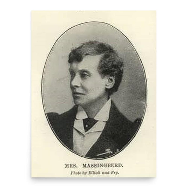 Emily Langton Massingberd poster print, in size 18x24 inches.