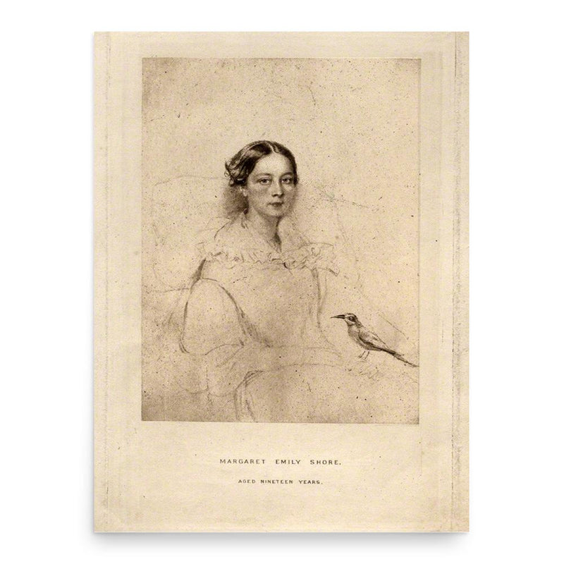 Emily Shore poster print, in size 18x24 inches.