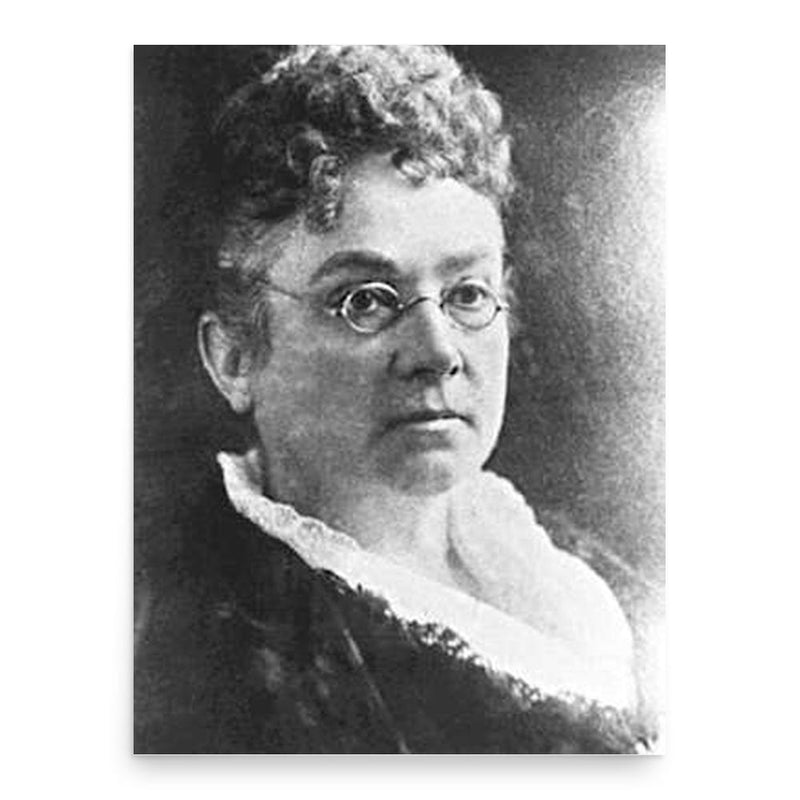 Emily Stowe poster print, in size 18x24 inches.