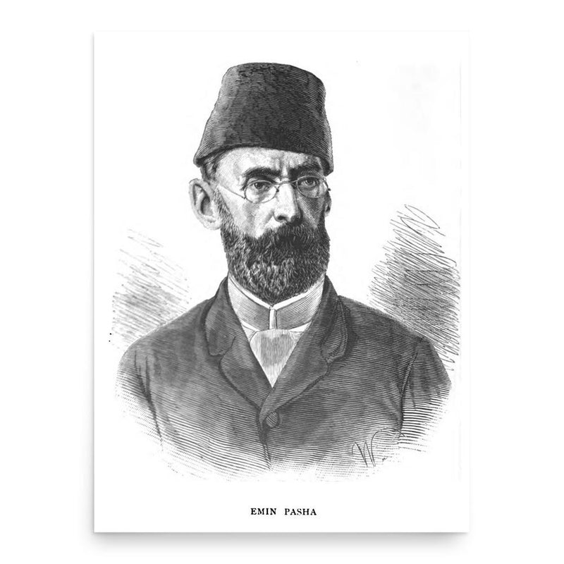 Emin Pasha poster print, in size 18x24 inches.