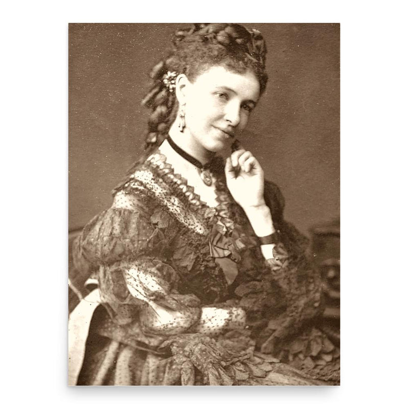 Emma Albani poster print, in size 18x24 inches.