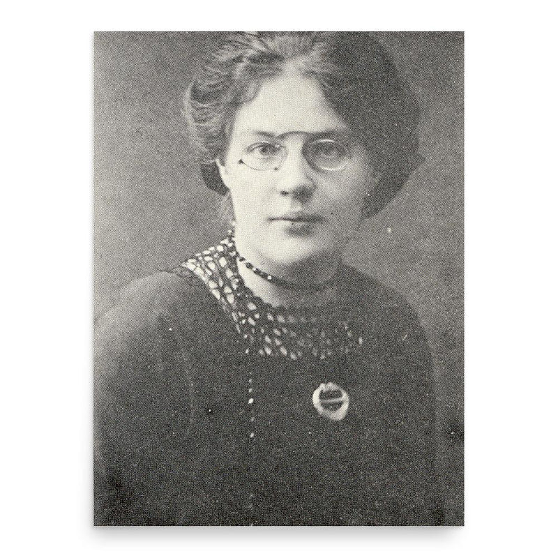 Emma Asson poster print, in size 18x24 inches.