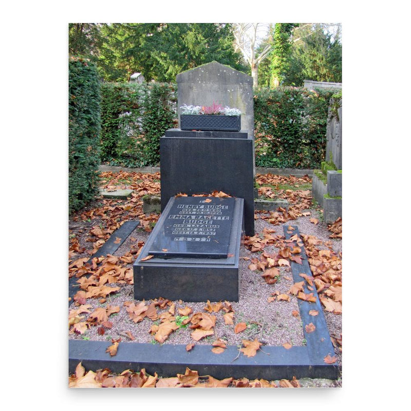 Emma Budge poster print, in size 18x24 inches.