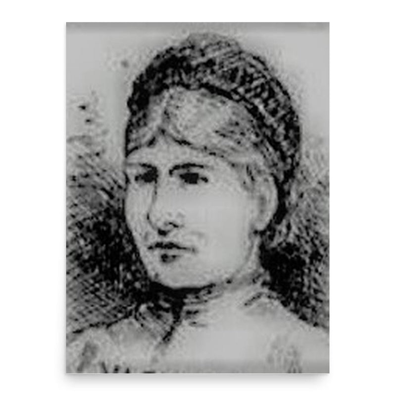 Emma Elizabeth Smith poster print, in size 18x24 inches.