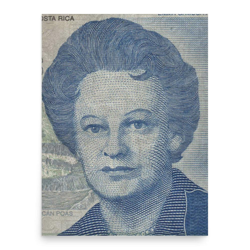 Emma Gamboa Alvarado poster print, in size 18x24 inches.