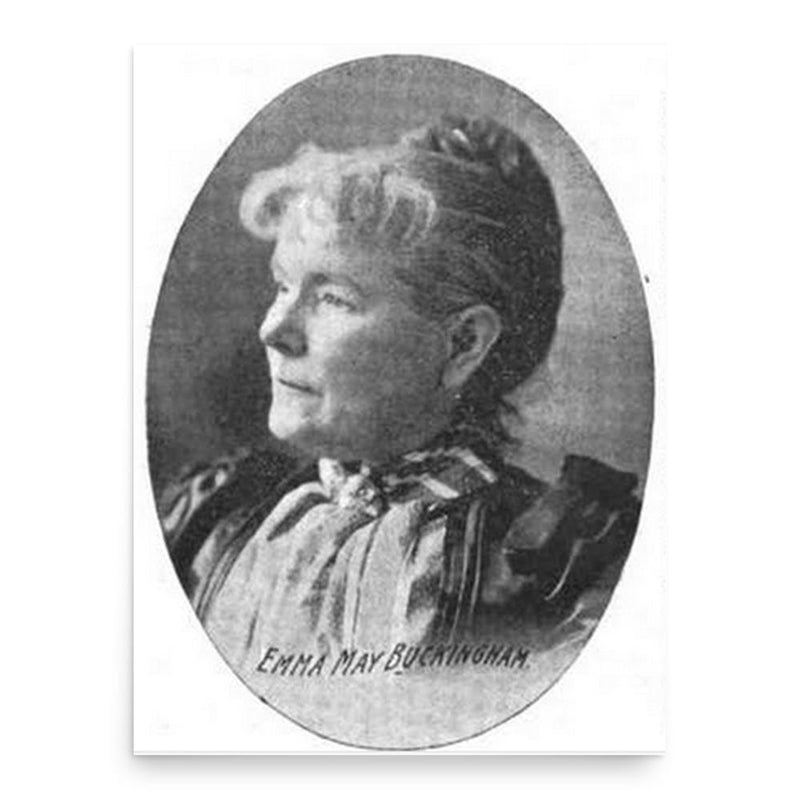 Emma May Buckingham poster print, in size 18x24 inches.