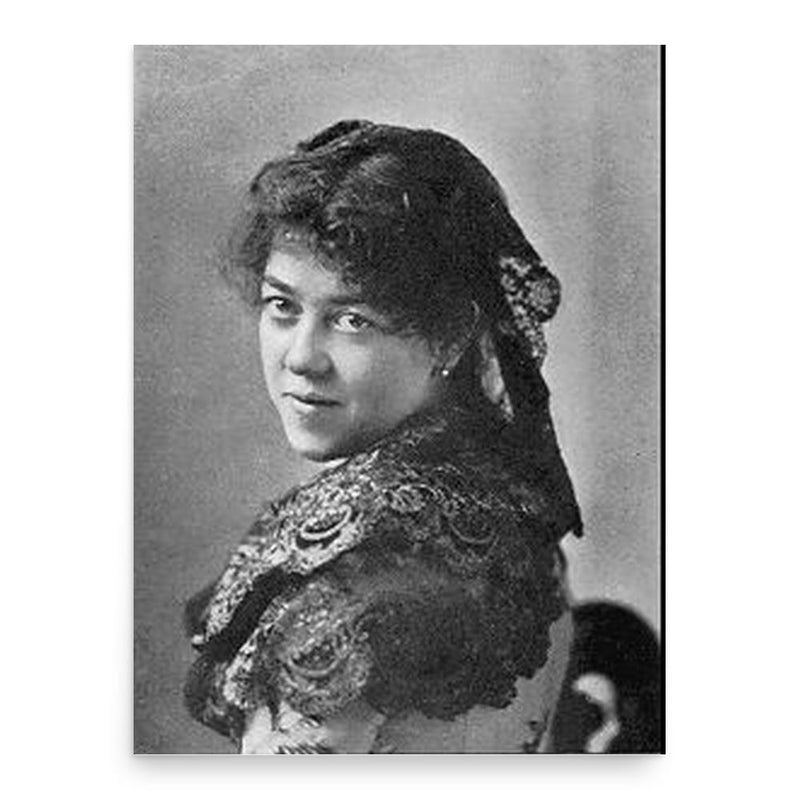 Emma Nevada poster print, in size 18x24 inches.