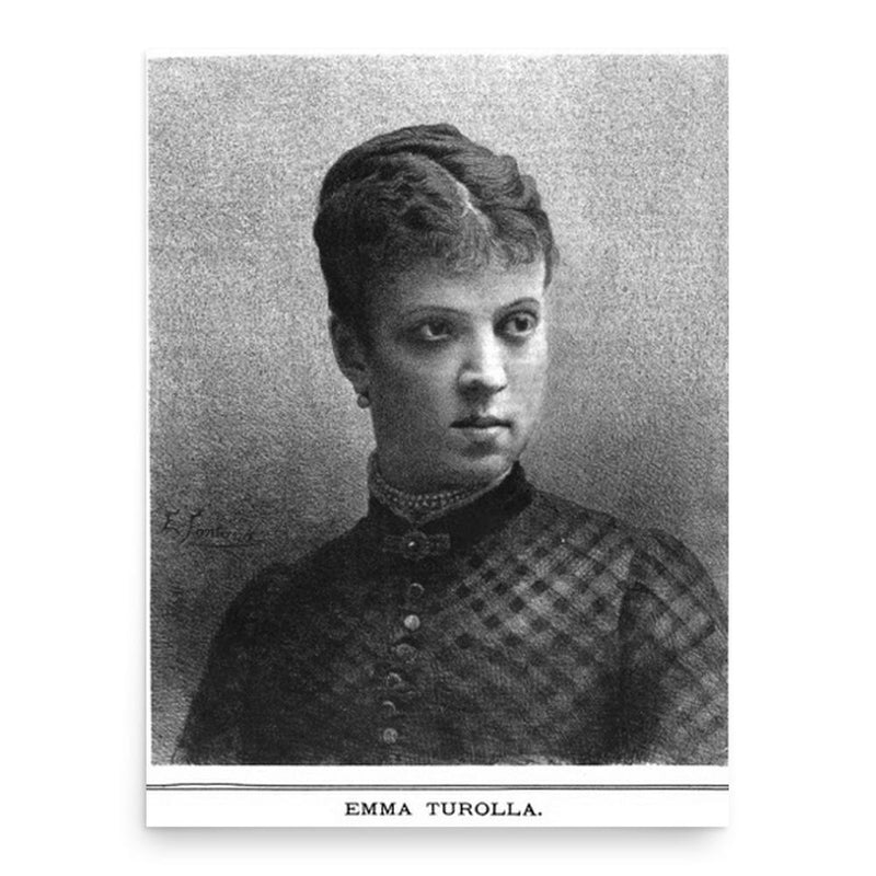 Emma Turolla poster print, in size 18x24 inches.
