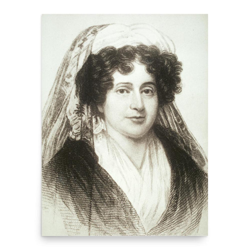 Emma Willard poster print, in size 18x24 inches.