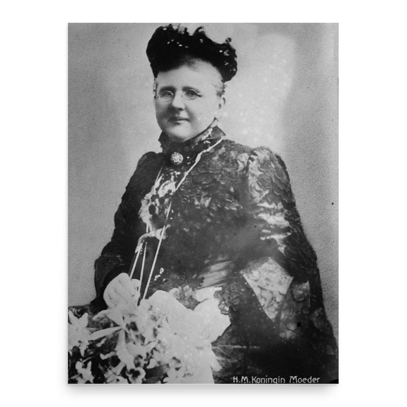 Emma of Waldeck and Pyrmont poster print, in size 18x24 inches.