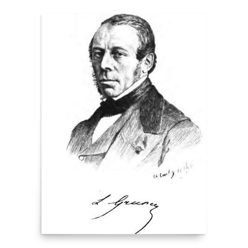 Emmanuel-Louis Gruner poster print, in size 18x24 inches.
