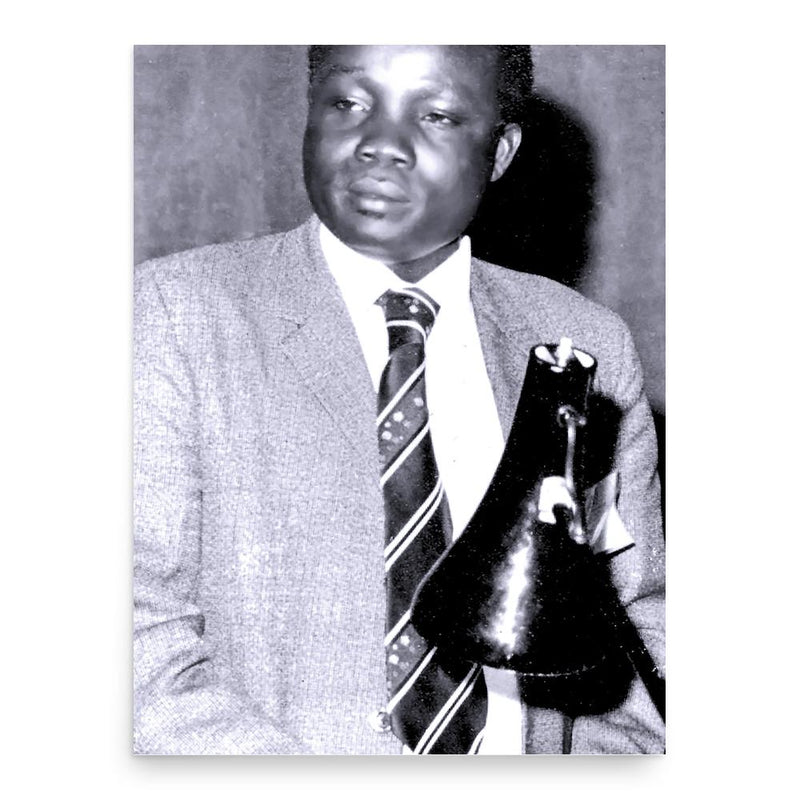 Emmanuel Amey Ojara poster print, in size 18x24 inches.