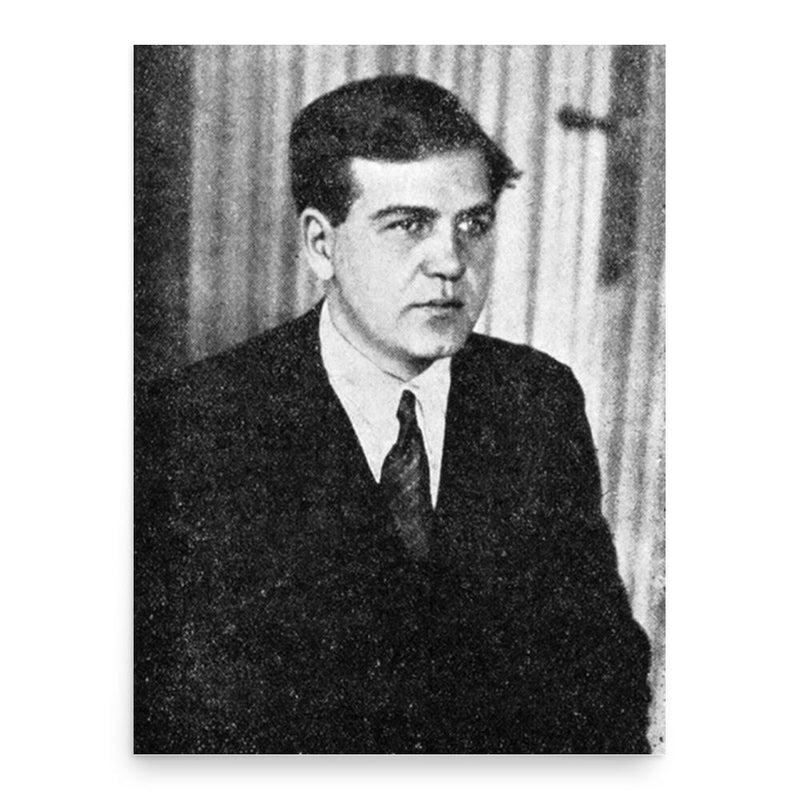 Emmanuel Bove poster print, in size 18x24 inches.