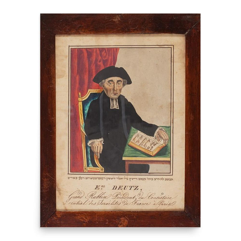 Emmanuel Deutz poster print, in size 18x24 inches.