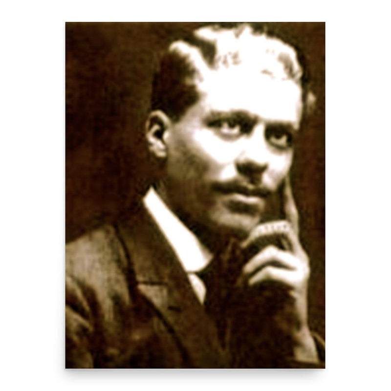 Emmanuel Mounier poster print, in size 18x24 inches.