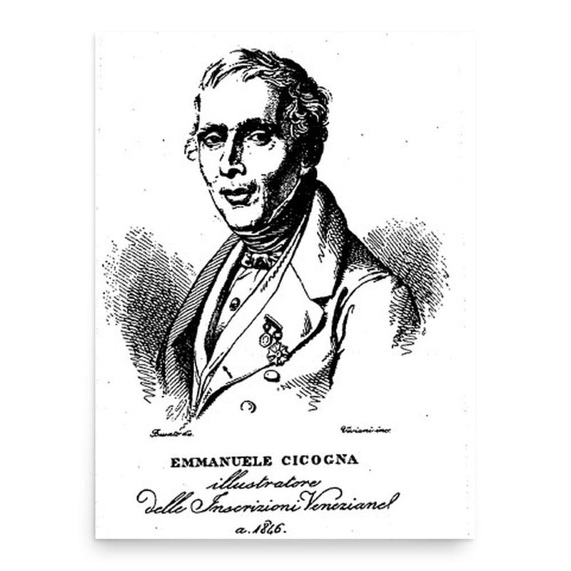 Emmanuele Antonio Cicogna poster print, in size 18x24 inches.