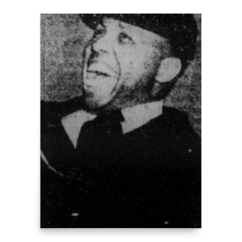 Emmett Ashford poster print, in size 18x24 inches.