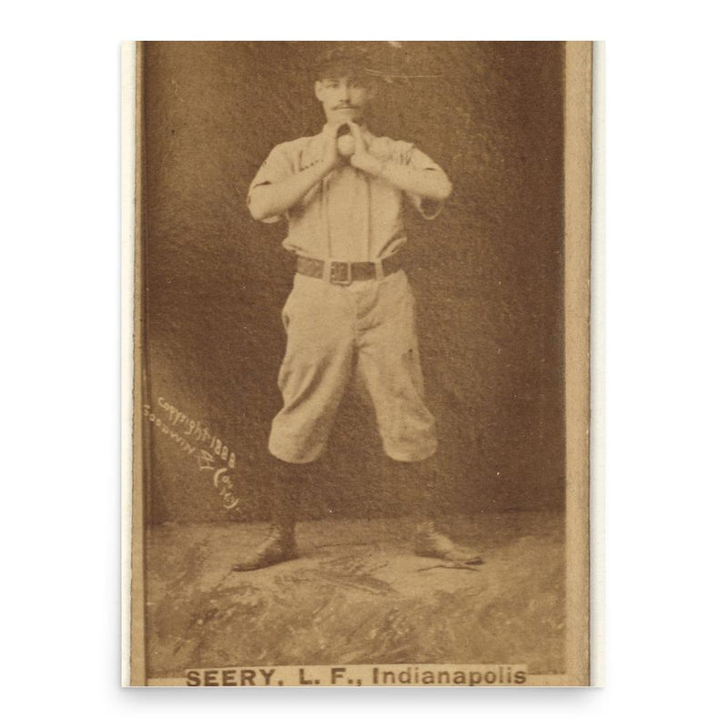 Emmett Seery poster print, in size 18x24 inches.