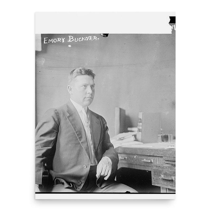 Emory Buckner poster print, in size 18x24 inches.