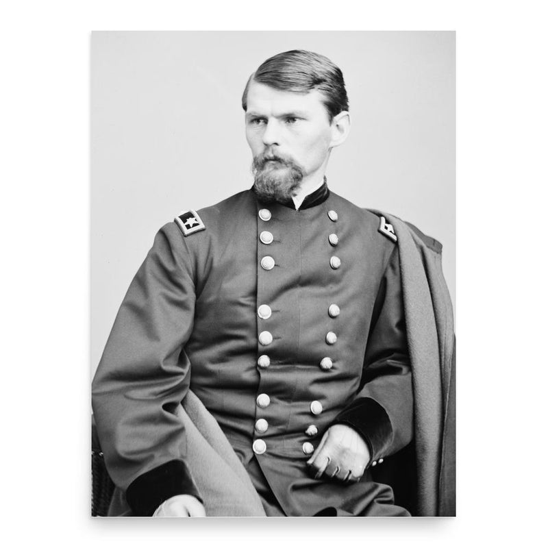 Emory Upton poster print, in size 18x24 inches.