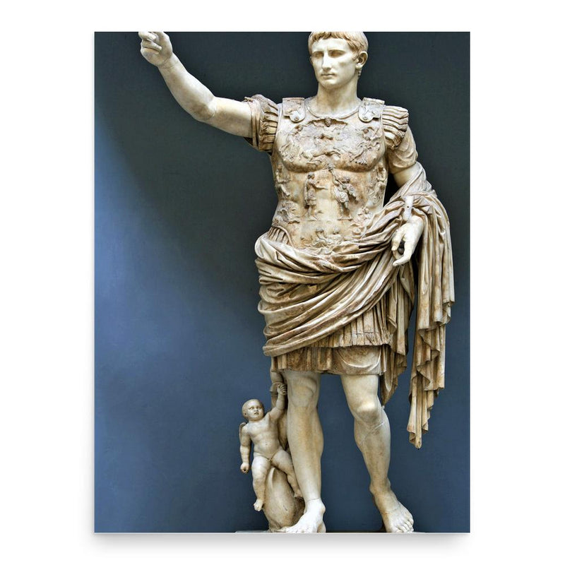 Emperor Augustus poster print, in size 18x24 inches.