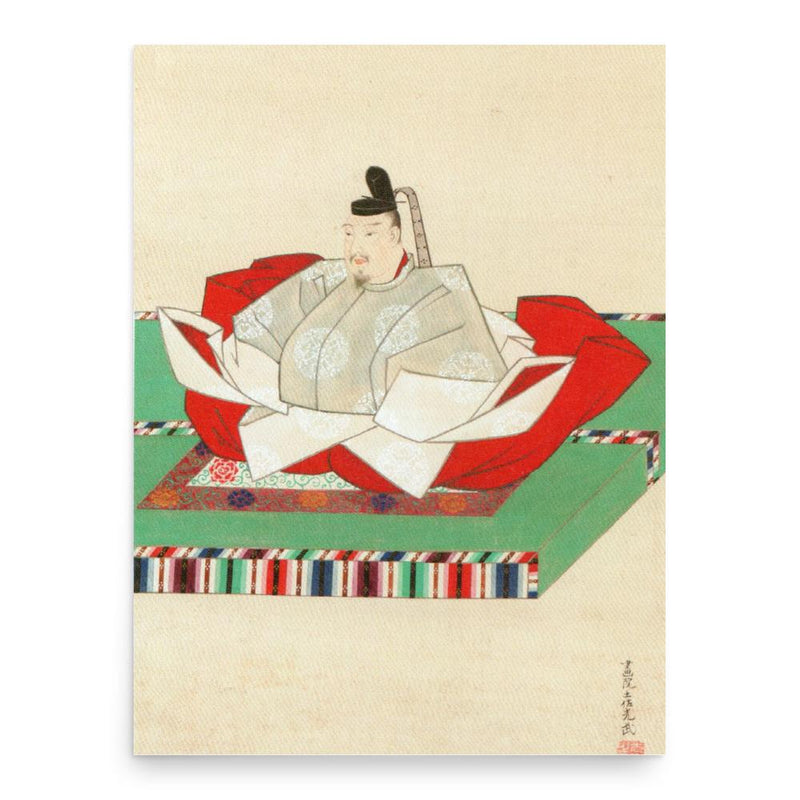 Emperor Go-Kashiwabara poster print, in size 18x24 inches.