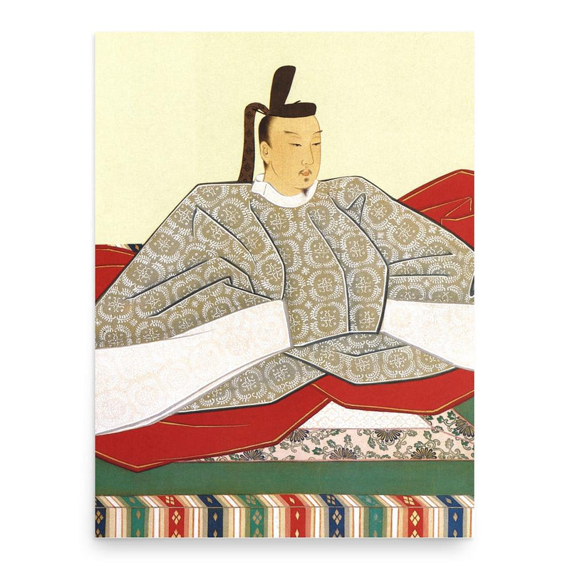 Emperor Go-Komatsu poster print, in size 18x24 inches.