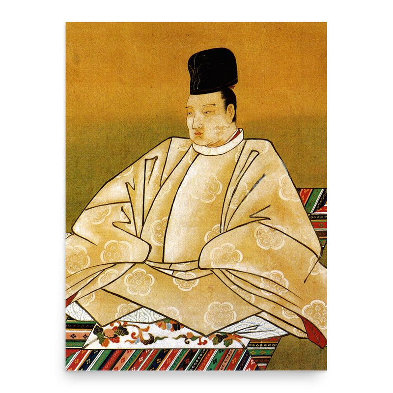 Emperor Go-Sai poster print, in size 18x24 inches.