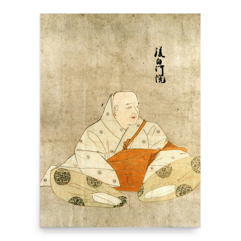 Emperor Go-Shirakawa poster print, in size 18x24 inches.