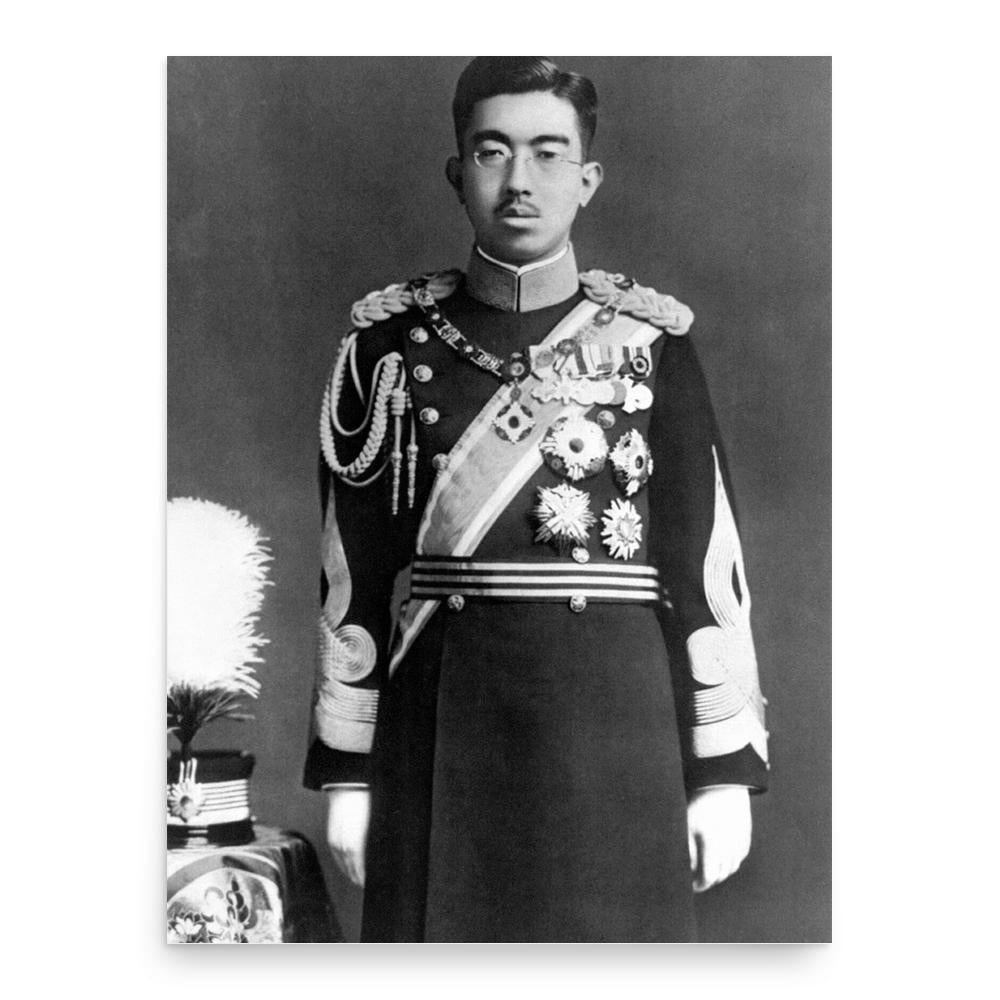 Emperor Hirohito poster print, in size 18x24 inches.