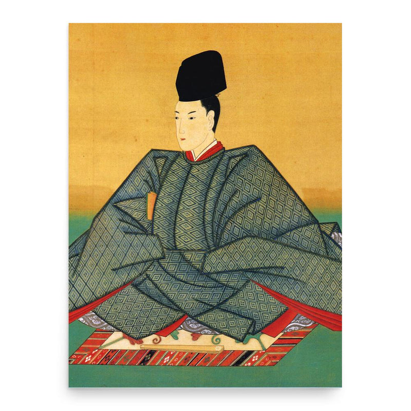 Emperor Sakuramachi poster print, in size 18x24 inches.