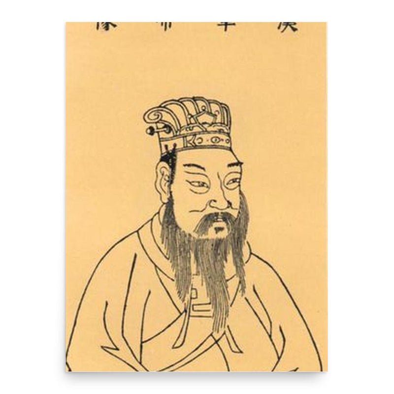Emperor Zhang of Han poster print, in size 18x24 inches.