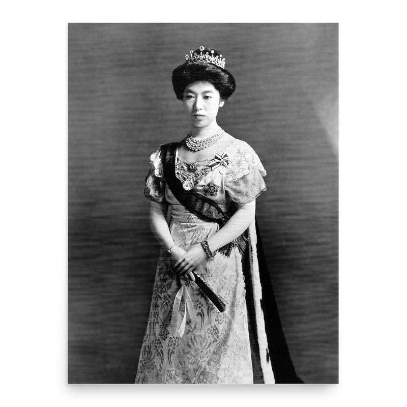 Empress Teimei poster print, in size 18x24 inches.