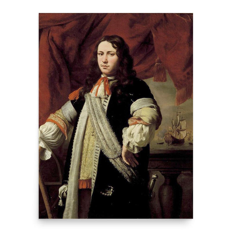 Engel de Ruyter poster print, in size 18x24 inches.