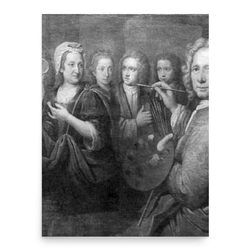 Englebert Fisen poster print, in size 18x24 inches.