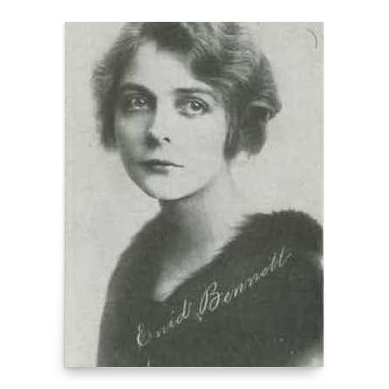 Enid Bennett poster print, in size 18x24 inches.