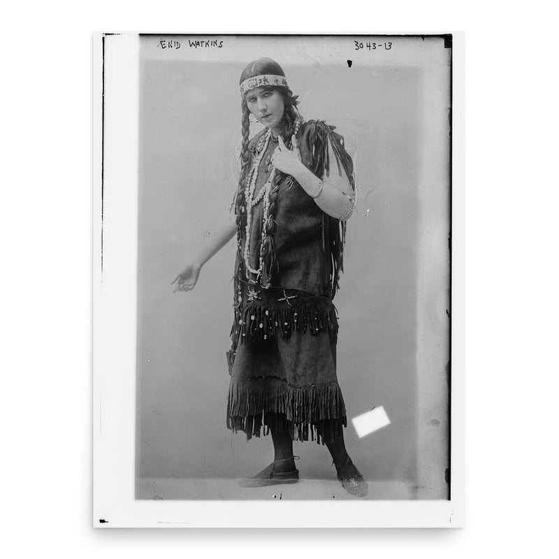 Enid Watkins poster print, in size 18x24 inches.