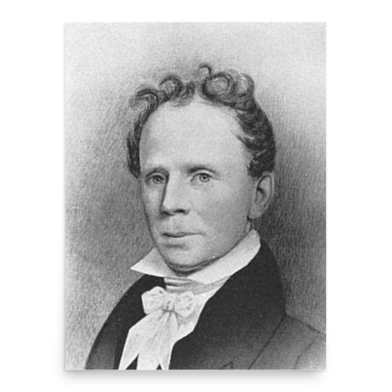 Enoch Lincoln poster print, in size 18x24 inches.