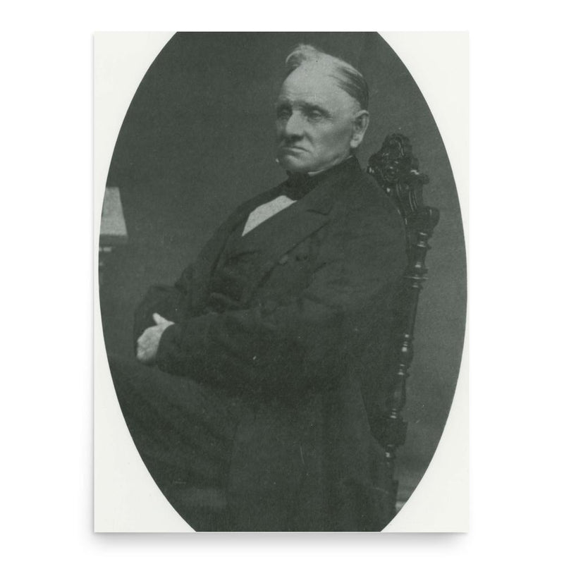 Enos Collins poster print, in size 18x24 inches.