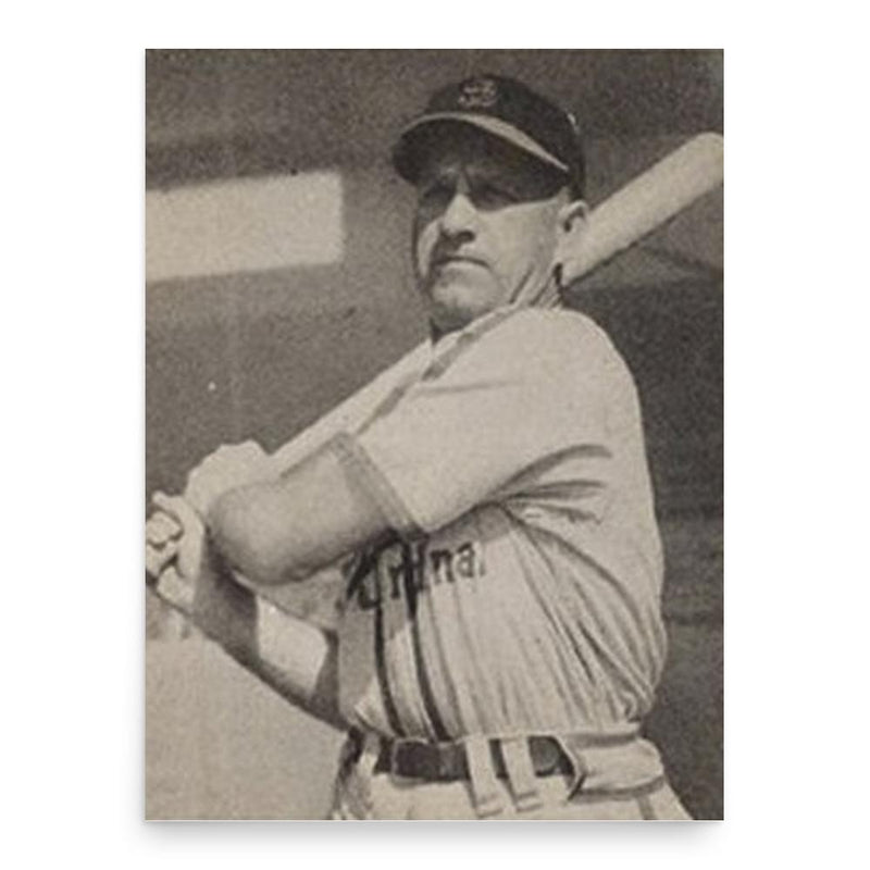 Enos Slaughter poster print, in size 18x24 inches.