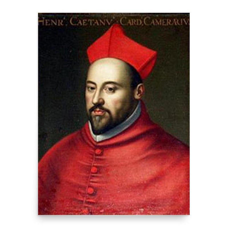 Enrico Caetani poster print, in size 18x24 inches.