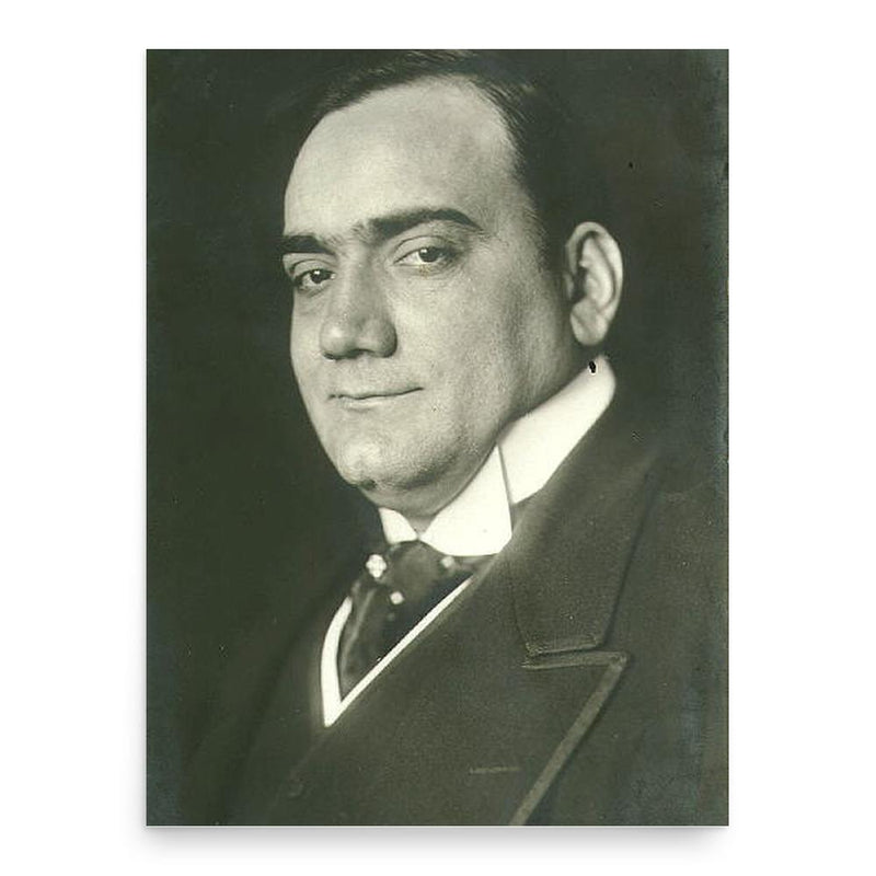 Enrico Caruso poster print, in size 18x24 inches.