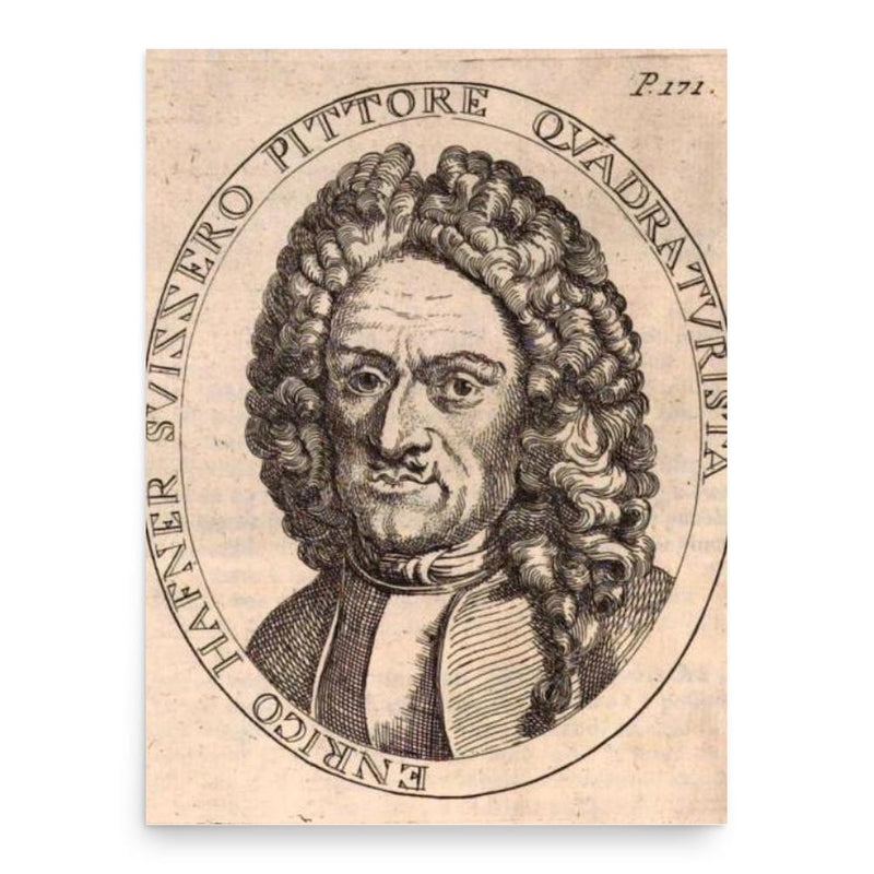 Enrico Haffner poster print, in size 18x24 inches.