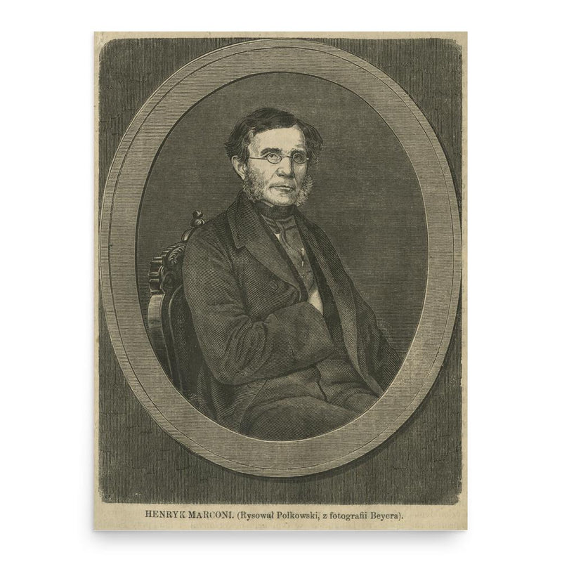 Enrico Marconi poster print, in size 18x24 inches.