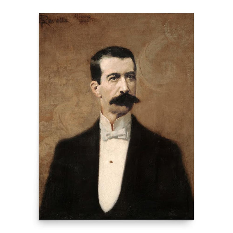 Enrico Ravetta poster print, in size 18x24 inches.