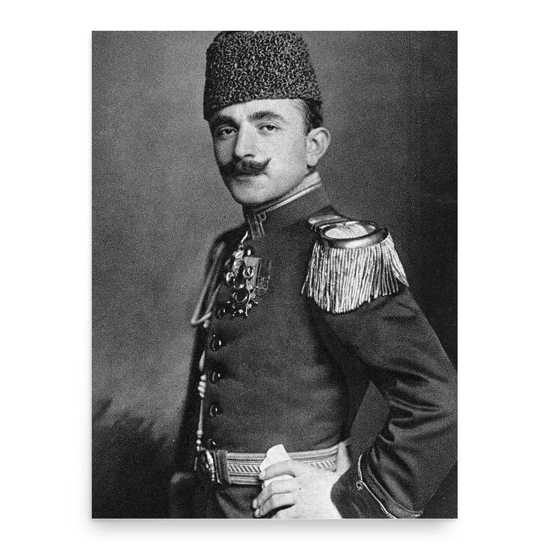 Enver Pasha poster print, in size 18x24 inches.